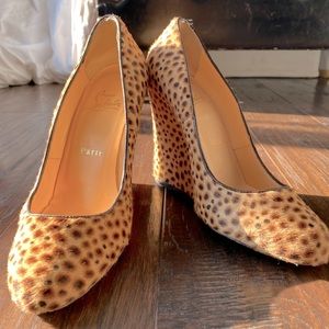Christian Louboutin 36.5 Animal Wedge Heels